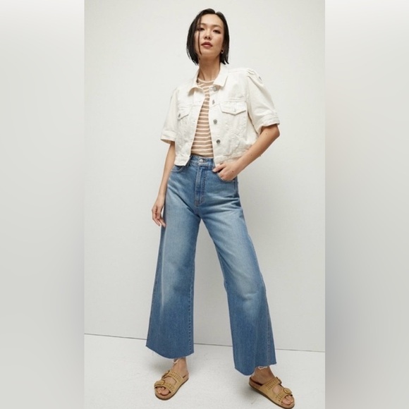 Veronica Beard Jackets & Blazers - Veronica Beard Raina Short Sleeve Denim Jacket